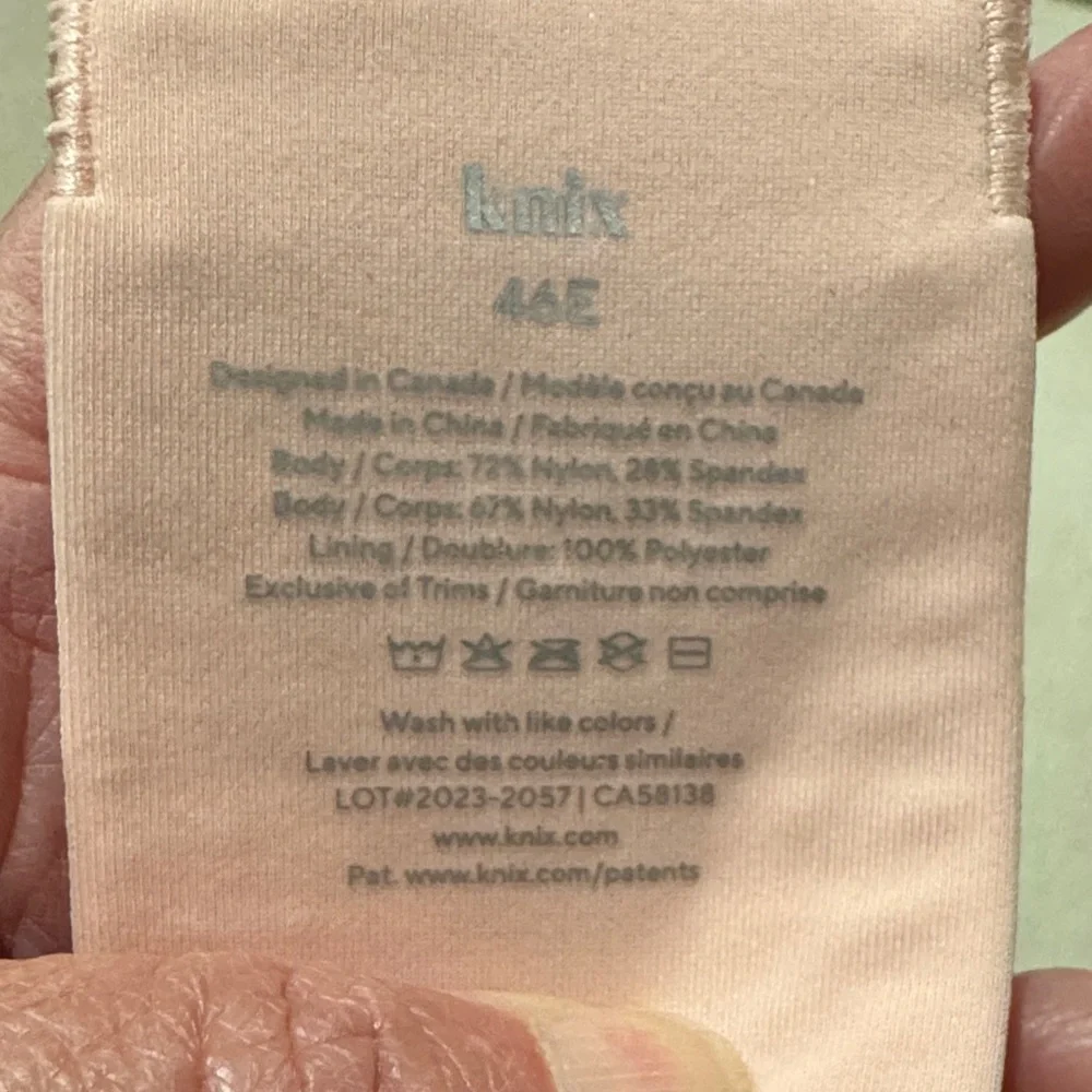 NEW Knix Wing Woman Contour Bra Size 46E NWT. Blush tone. - Picture 6 of 10